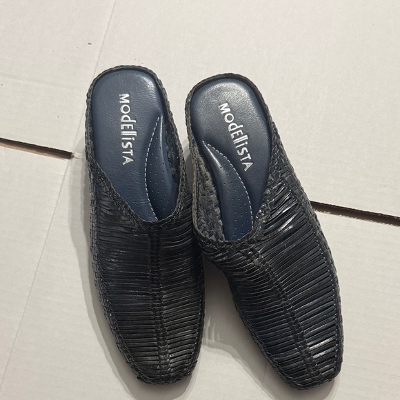 Black Woven Women's Mules - Picture 1 of 2